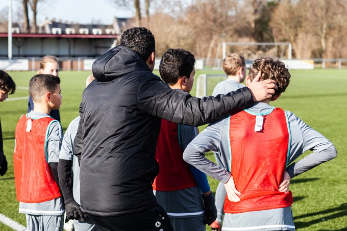 Start  van de Voetbalacademie Alkmaar voorjaarstrainingen 